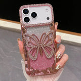 Gradient Color Glitter Diamonds Case For iPhone