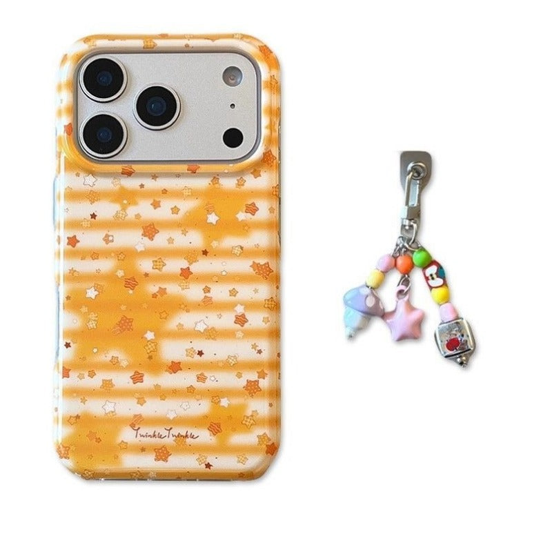 Striped Star Phone Case For iPhone
