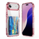 Transparent Card Holder Shockproof Simple Phone Case For iPhone