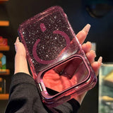 Glitter Transparent Magnetic Phone Case For iPhone