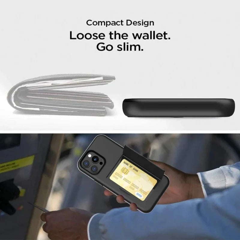 Credit Card Protective Wallets Case For iPhone
