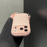 Air Cushion Leather Solid Color Phone Case For iPhone