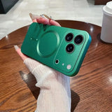 Metallic Paint Magnetic Soft Case For iPhone