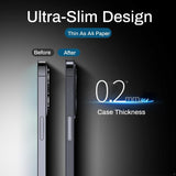 Custodia opaca ultra sottile da 0,2 mm per iPhone 