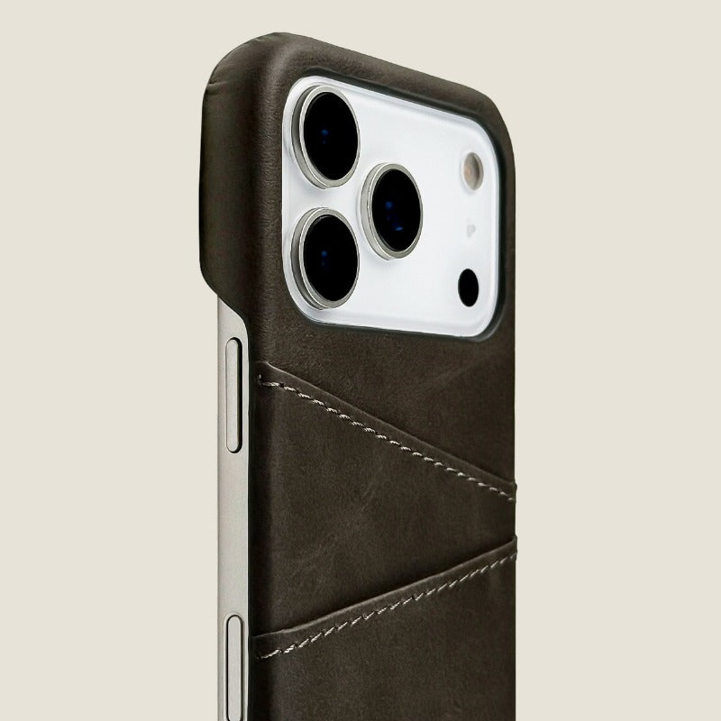 Leather Card Holder Phone Case For iPhone