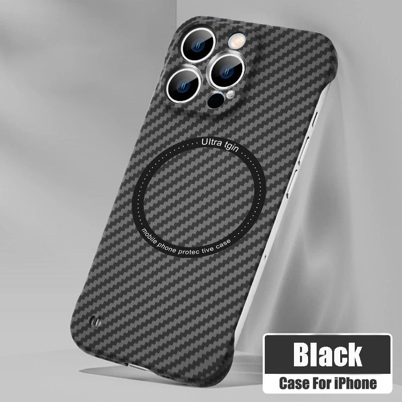 Ultra Thin Carbon Fiber Magnetic Case for iPhone