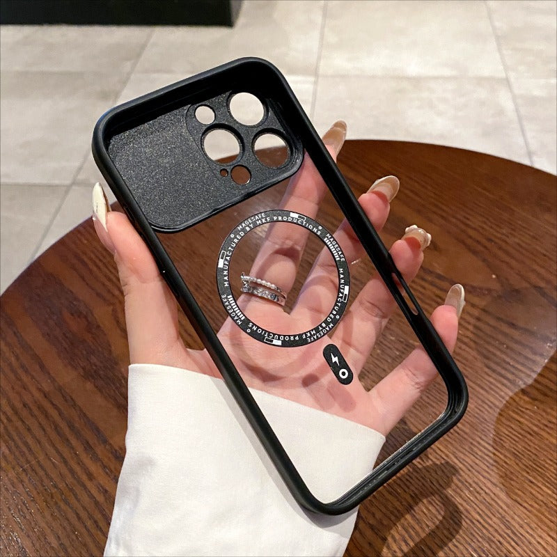 Large Window Magnetic Phone Case For iPhone