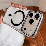Transparent Ultra Thin PC Magnetic Case For iPhone
