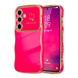 Wave Heart Shape Soft Case For Samsung