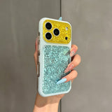 Foil-textured Phone Case For iPhone