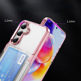 Transparent Card Holder Shockproof Simple Phone Case For Samsung