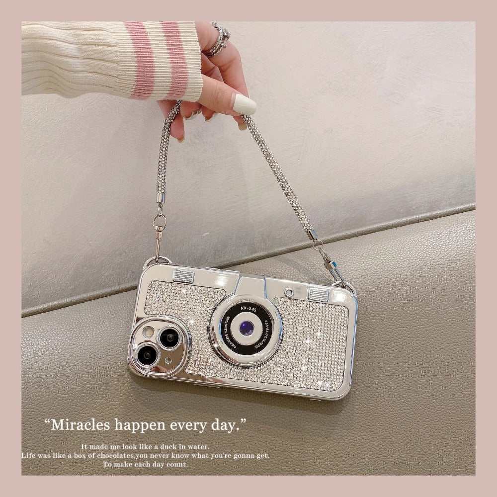 Camera Diamond Phone Case For iPhone