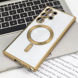 Luxury Transparent Plating Phone Case For Samsung