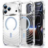 Transparent Magnetic Shockproof Airbag Phone Case For iPhone