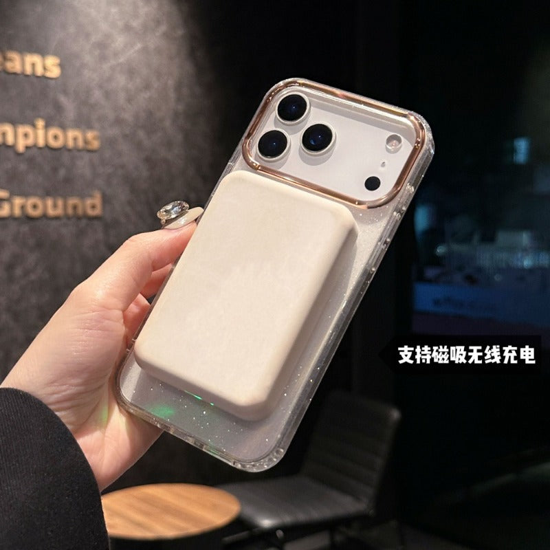 Acrylic Transparent Magnetic Phone Case For iPhone