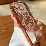 Magnetic Transparent Phone Case For iPhone