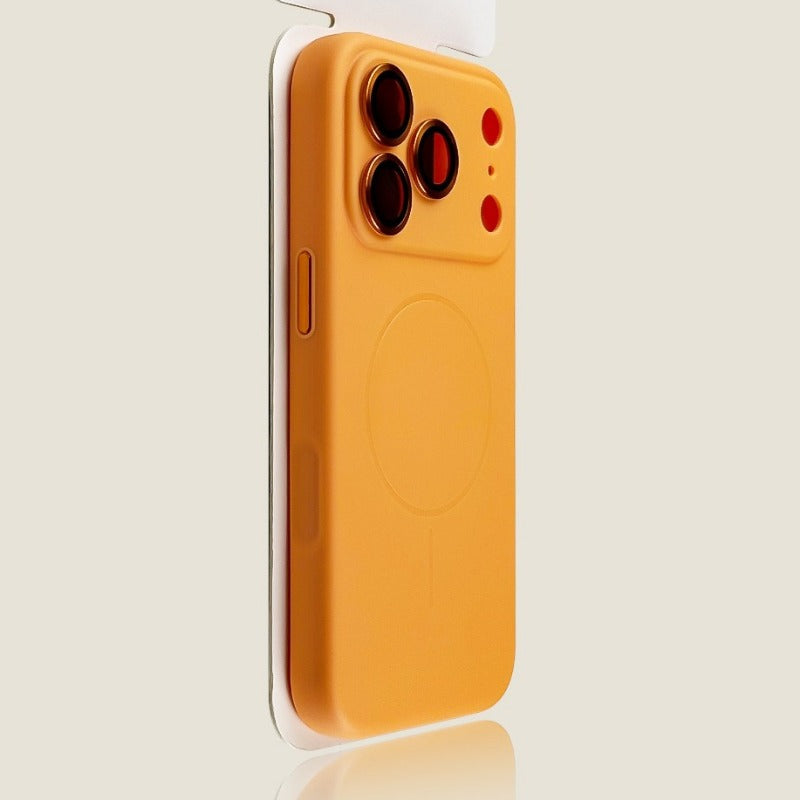 Fluorescent Green Silicone Magnetic Phone Case For iPhone