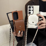 Crossbody Wallet Card Slot Phone Case For Samsung