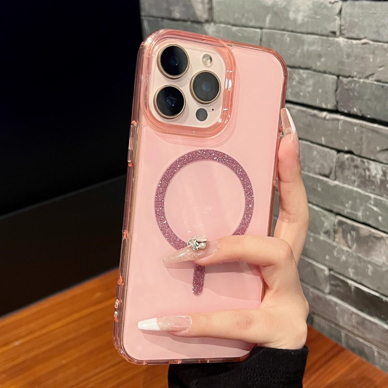 Glitter Magnetic Drop-Proof Phone Case For iPhone