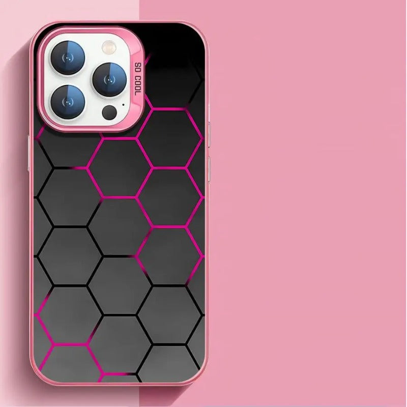 Honeycomb Design Phone Case For iPhone