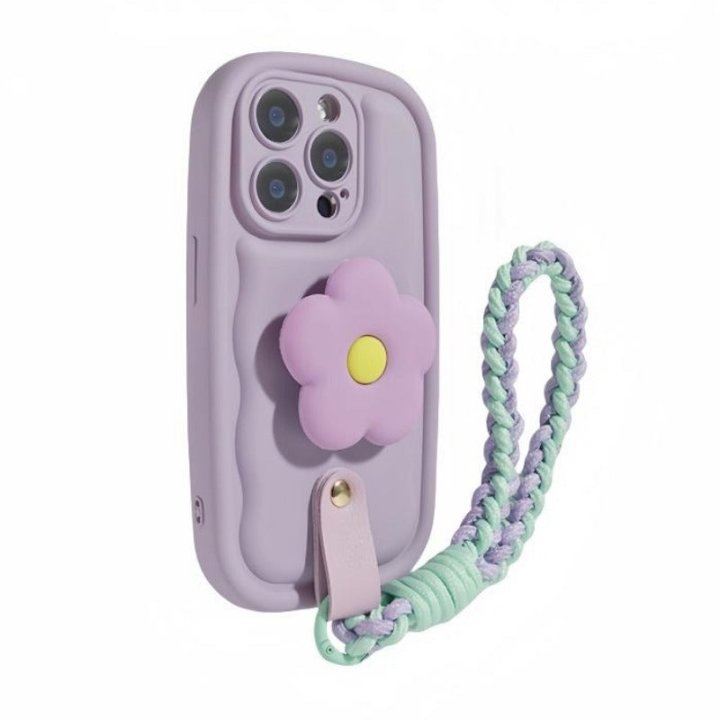 Air Cushion Soap Flower Stand Phone Case For iPhone
