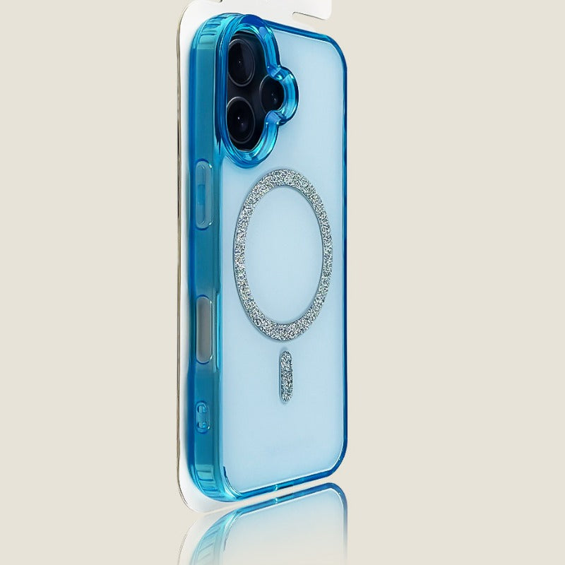 Glitter Magnetic Ring Phone Case For iPhone