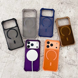 Matte Transparent PC Magnetic Phone Case For iPhone