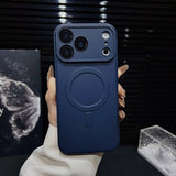 Fine Hole Lens Anti-collision Magnetic Phone Case For iPhone