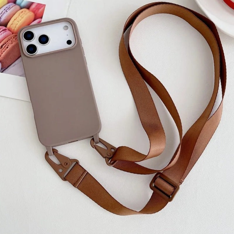 Crossbody Lanyard Strap Phone Case For iPhone
