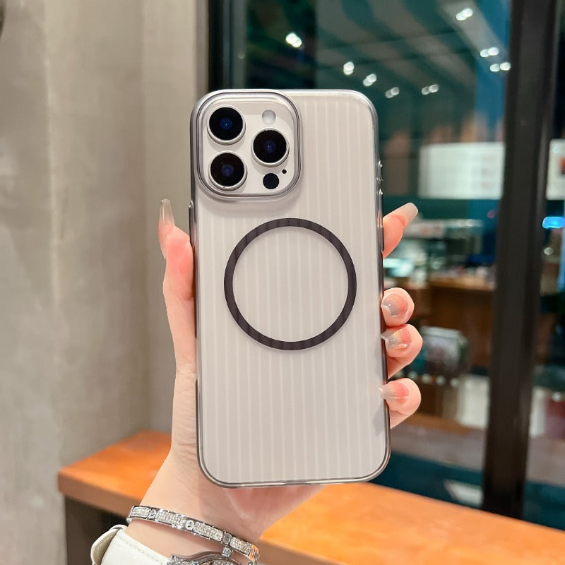 Magnetic Corrugated Phone Case For iPhone
