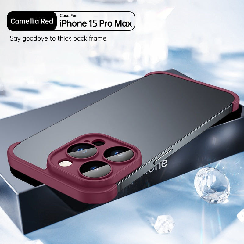 Soft Silicone Edge Protective Case For iPhone