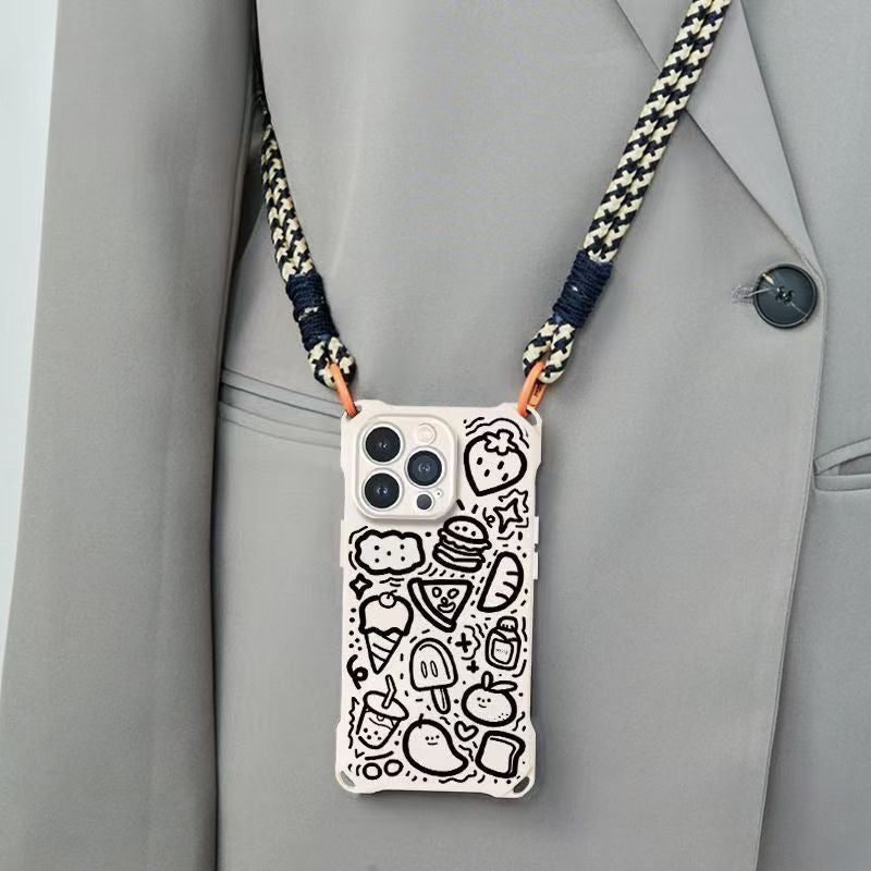 Line diagonal mobile phone case For iPhone