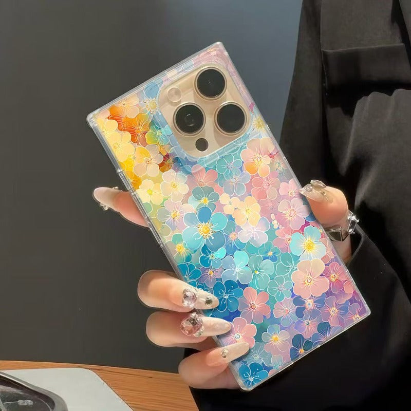 Colorful Flower Phone Case For iPhone