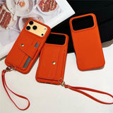 Litchi Leather Phone Case For iPhone