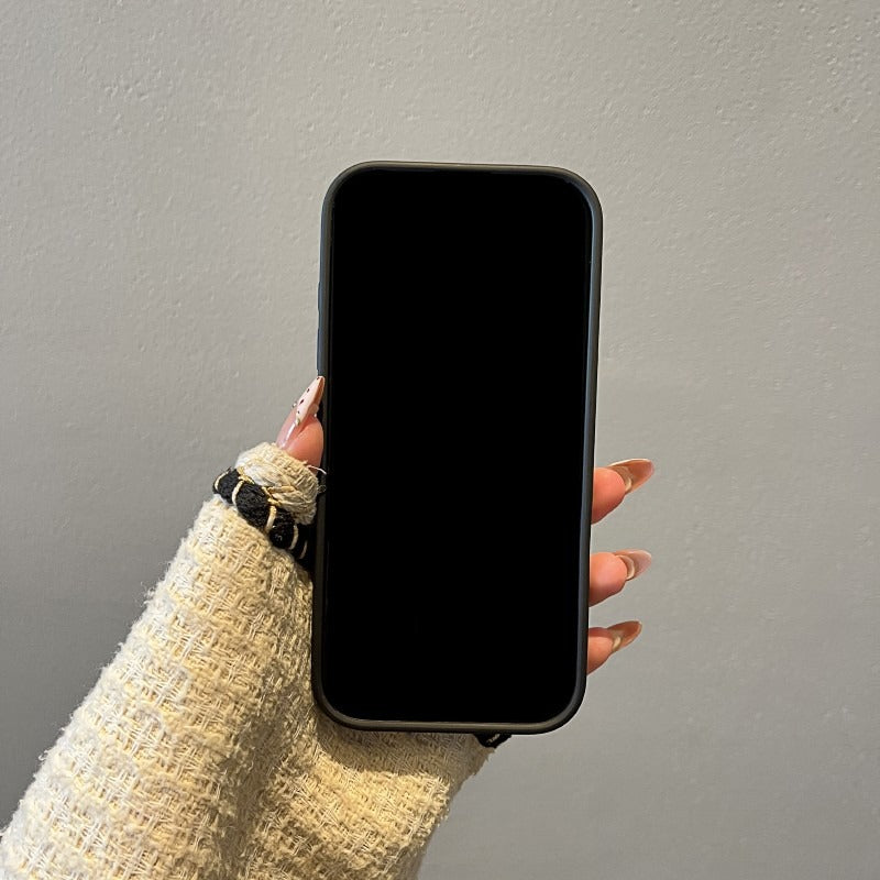 Contrast Color Heart Phone Case For iPhone