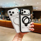 Simple Transparent Magnetic Phone Case for iPhone