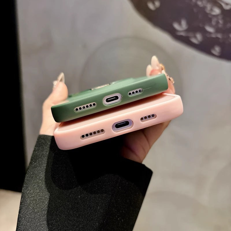 Magnetic Bracket Wireless Charging Case For iPhone