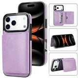 Leather Case with Card Slot and Stand For iPhone
