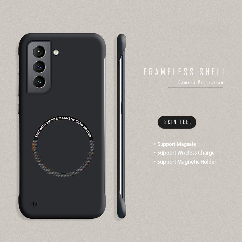 Hard PC Frameless Magnetic Phone Case For Samsung