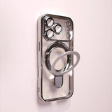 Transparent Stand Soft Phone Case For iPhone