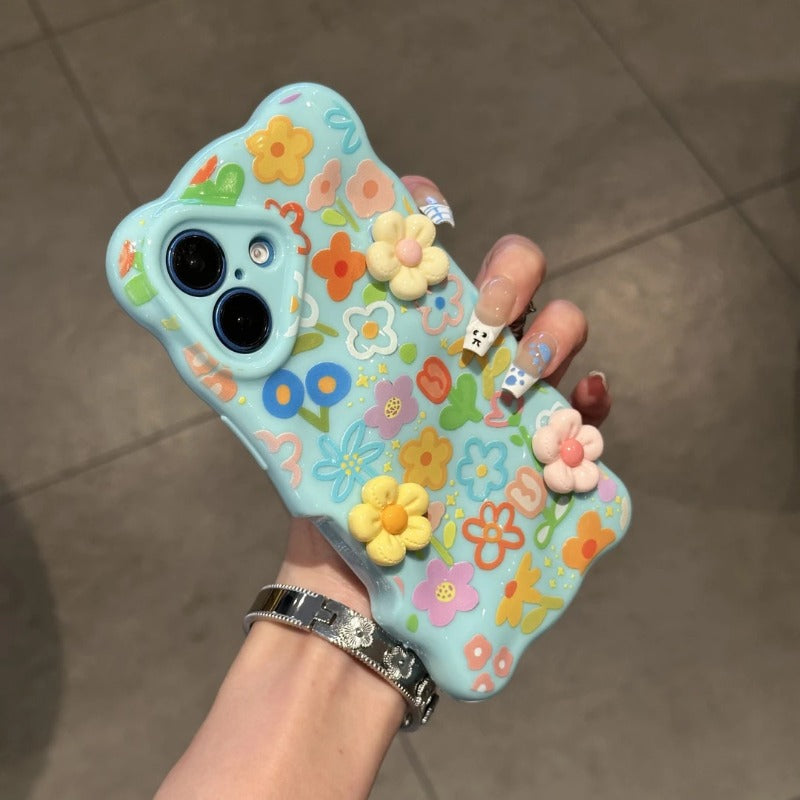 Colorful Flower Phone Case For iPhone
