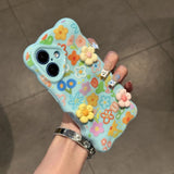 Colorful Flower Phone Case For iPhone