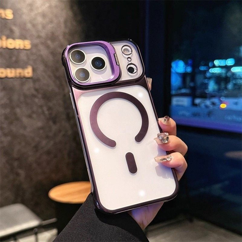 Electroplated Frameless Magnetic Phone Case For iPhone