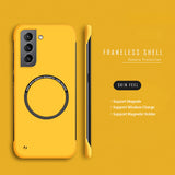 Hard PC Frameless Magnetic Phone Case For Samsung