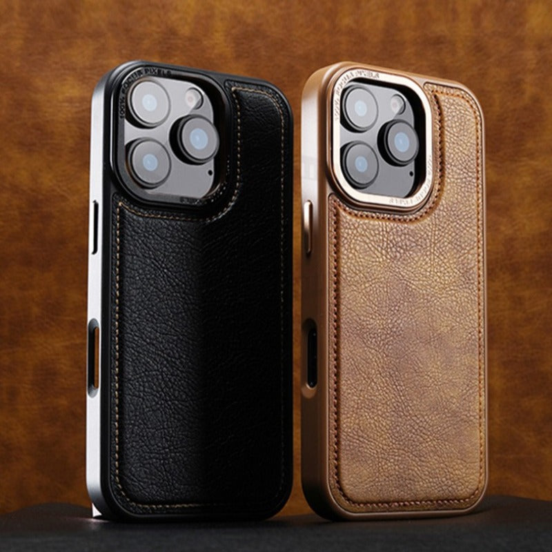 Metal Lens Magnetic Phone Case For iPhone