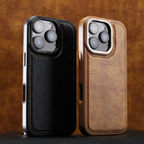 Metal Lens Magnetic Phone Case For iPhone