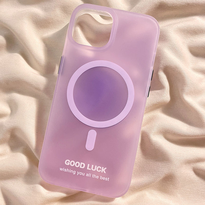 Solid Color Frosted Magnetic Phone Case For iPhone