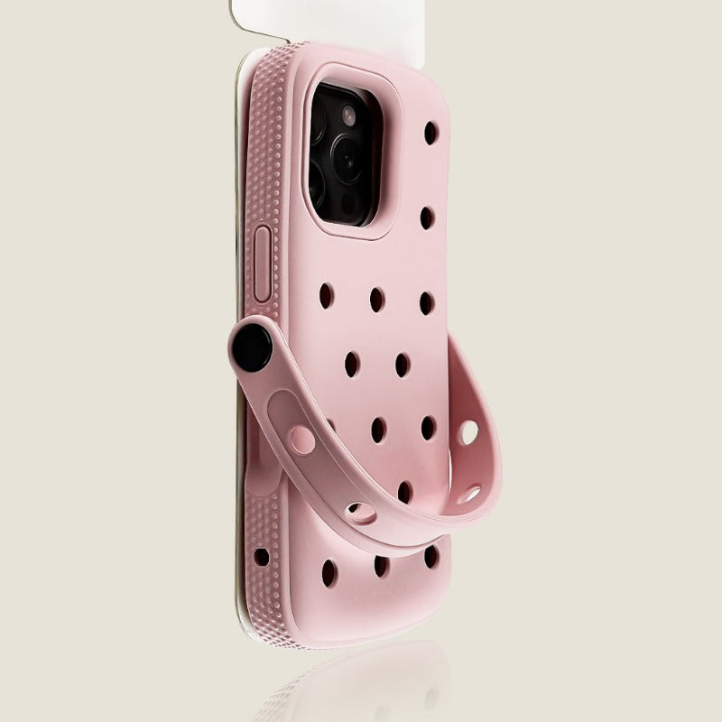 Hole Silicone Soft Phone Case For iPhone