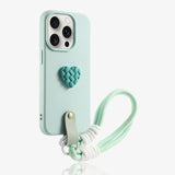 New Woven Heart Silicone Phone Case For iPhone