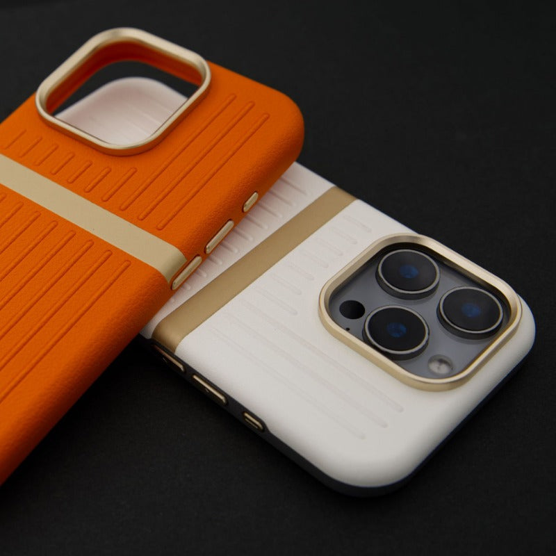 Striped Magnetic Phone Case For iPhone